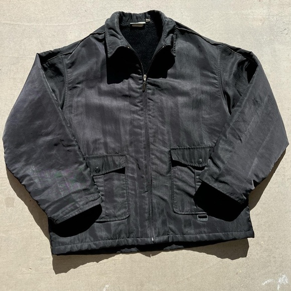 Mens vintage y2k Billabong black 3M jacket coat zip up with sherpa lining surf - Picture 2 of 4